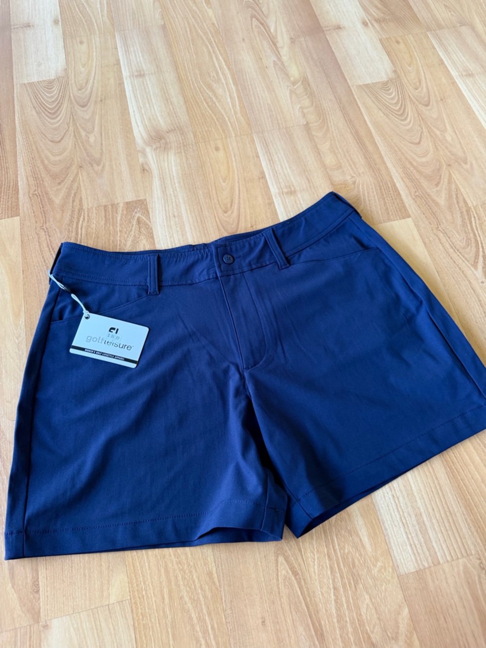 FootJoy NWT women’s navy blue golf shorts pockets super soft size large